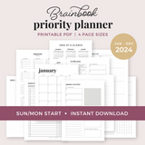 2024 Brainbook Priority Planner