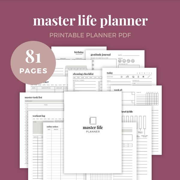 Master Life Planner Kit